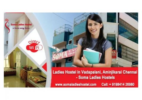 Ladies Hostel in Aminjikarai, Vadapalani - Soma Ladies Hostels
