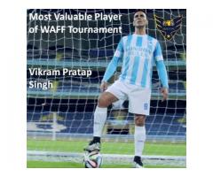 Vikram Pratap Singh Most Valuable Player of WAFF Tournament