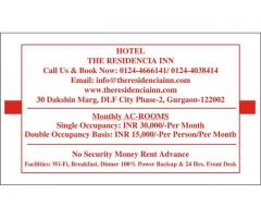 Monthly AC Rooms Gurgaon Near Cyber City