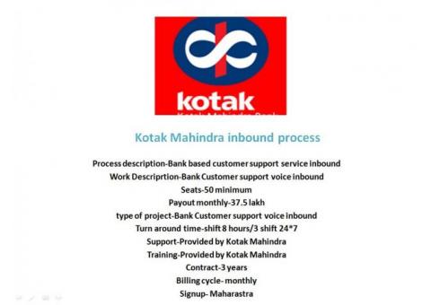 Kotak Mahindra inbound process