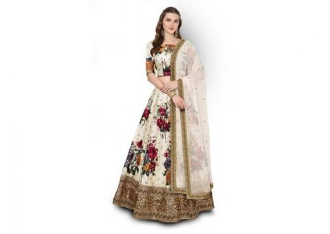 Buy Floral Lehenga From Mirraw At Lowest Cost