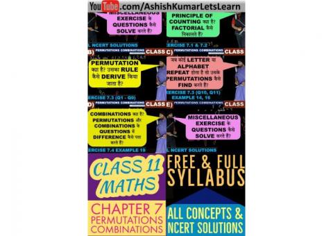 Permutations and Combinations Class 11 Maths