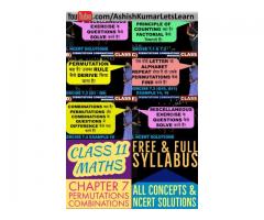 Permutations and Combinations Class 11 Maths