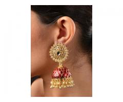 Red Stud Earrings at Lowest Price