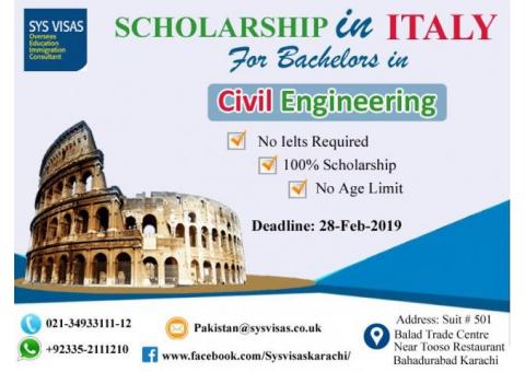 Scholarship In Italy For Bachelors In Civil Engineering