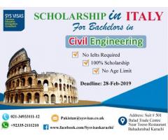 Scholarship In Italy For Bachelors In Civil Engineering