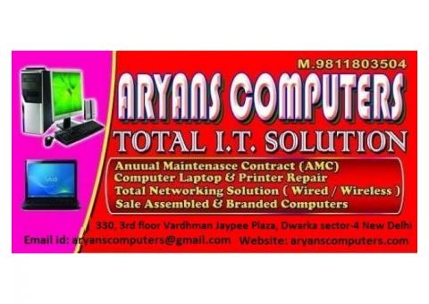 Get Laptop Repair, Computer Repair, Printer Repair, AMC Services in Delhi & NCR