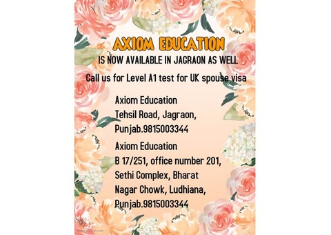 Spouse visa english test in goraya ,jagraon,mansa,,gurdaspur