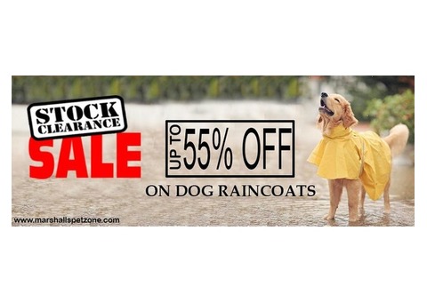 Clearance Sale: Up to 55% OFF: Dog Raincoats