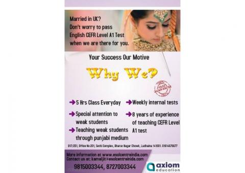 Ielts life skills esol a1 a2 b1 test centre in longowal,dirba,chima,sangat,sansi