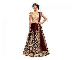 Keshav Creations Micro Velvet Women Bridal Lehenga