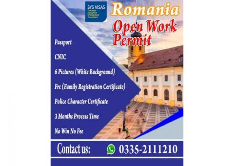 ROMANIA OPEN WORK PERMIT