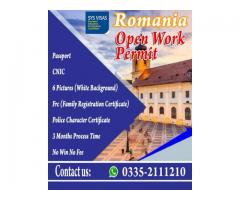 ROMANIA OPEN WORK PERMIT