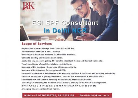 PF and ESIC Compliance Gurgaon 9910221154