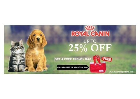 Woof! Upto 25%OFF: ROYAL CANIN With A Free Trendy Bag:T&C Apply