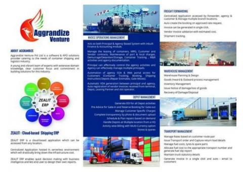 Freight Forwarding Software - Aggrandize Venture