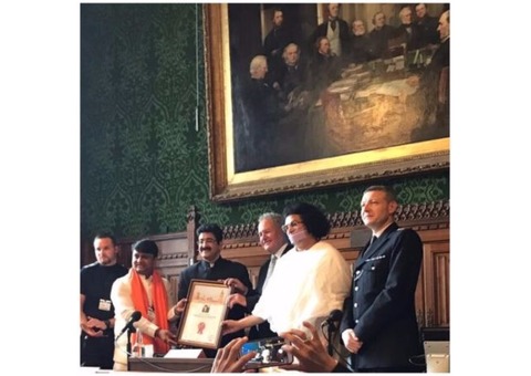 Sandeep Marwah Honored in House of Commons at British Parliament