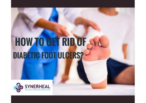 how to get rid of diabetic foot ulcers?