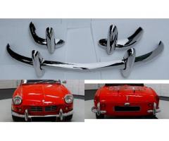 Triumph Spitfire MK1, MK2, GT6 MK1 (1962-1968) bumpers by stainless steel
