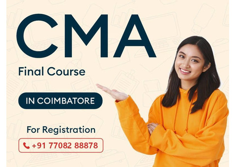 Choosing the Best CMA Final Private Coaching Institute in Coimbatore