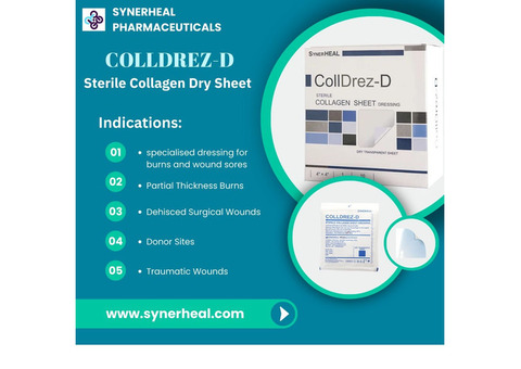 COLLDREZ D (Dry Collagen Sheets)| Epidermal Formation