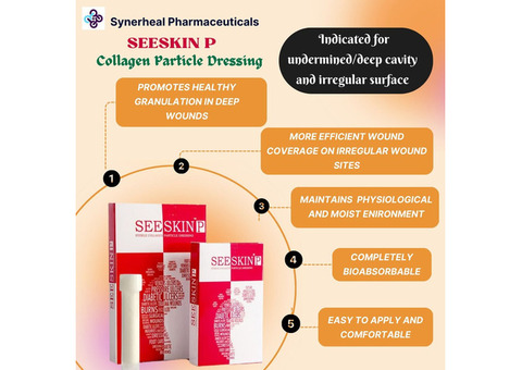 SEESKIN P COLLAGEN PARTICLES | Ideal for Deep Wounds | Synerheal Pharmaceuticals