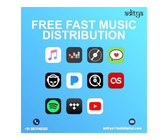 We Offered free fast music distribution