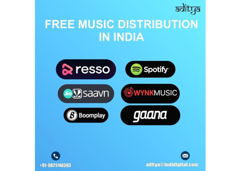 Top company for free music distribution in India