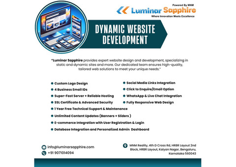 Free Consultation Dynamic Website contact us