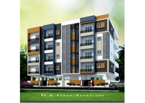 1185 Sq.Ft Flat with 3BHK 3 BHK apartments in KR Puram nearing to possession