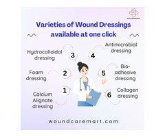 Varieties Of Wound Dressings Available At One Click |Woundcaremart