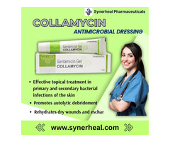 Collamycin Antimicrobial Wound Dressing For Wound Healing | Synerheal Pharmaceuticals