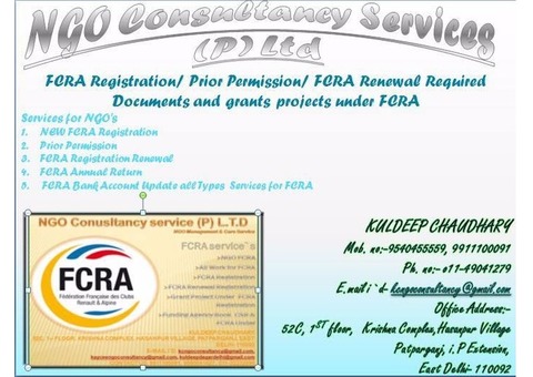 NGO CONSULTANCY SERVICES FCRA, 80G