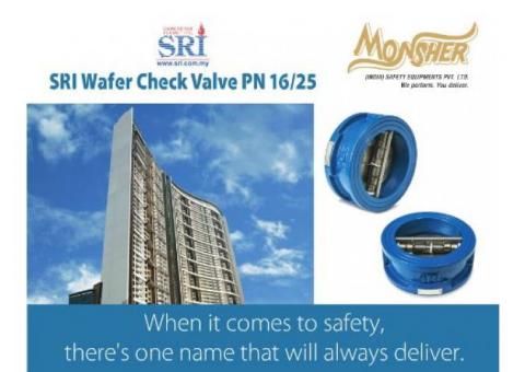 SRI Wafer Check Valves PN 16/25 in India By Monsher