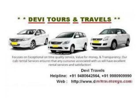 Outstation cabs in Mysore  +91 9980909990  / +91 9480642564