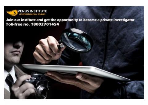 Join our institute and get the opportunity to become a private investigator