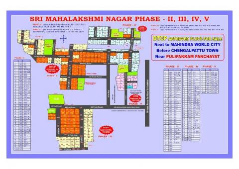 DTCP approved plots for sale in CHENGALPET