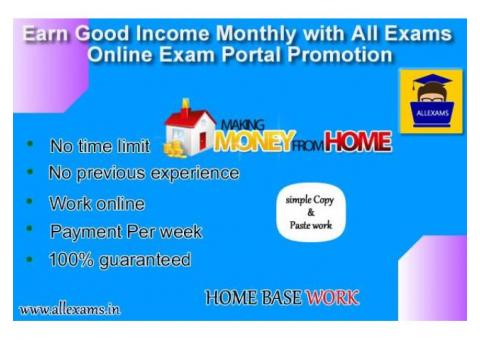 Earn Good Income Monthly With All Exams Online Exam Portal Promotion