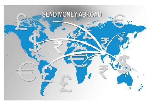 Outward money remittance, send money to abroad, send money out of India.