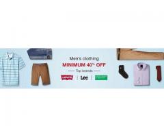 Minimum 40% Off On Men's Clothing