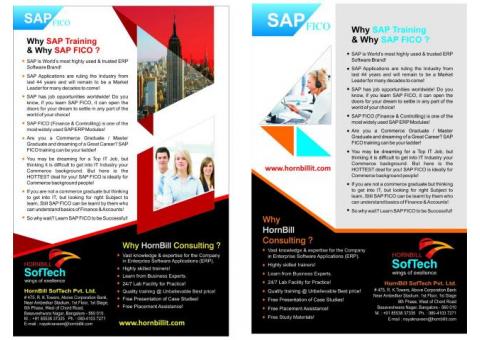 Offering SAP Training (FICO Training)